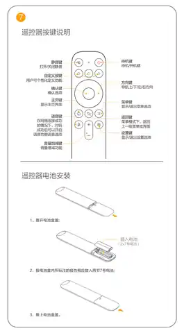 TCL 遥控器外观说明-7